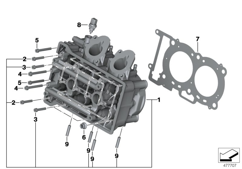 11_5058 Cylinder head/Mounting parts