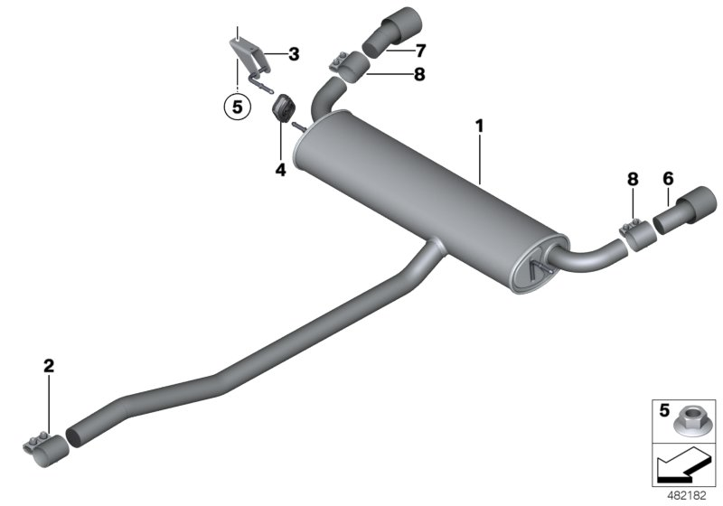 18_0914 Exhaust system, rear