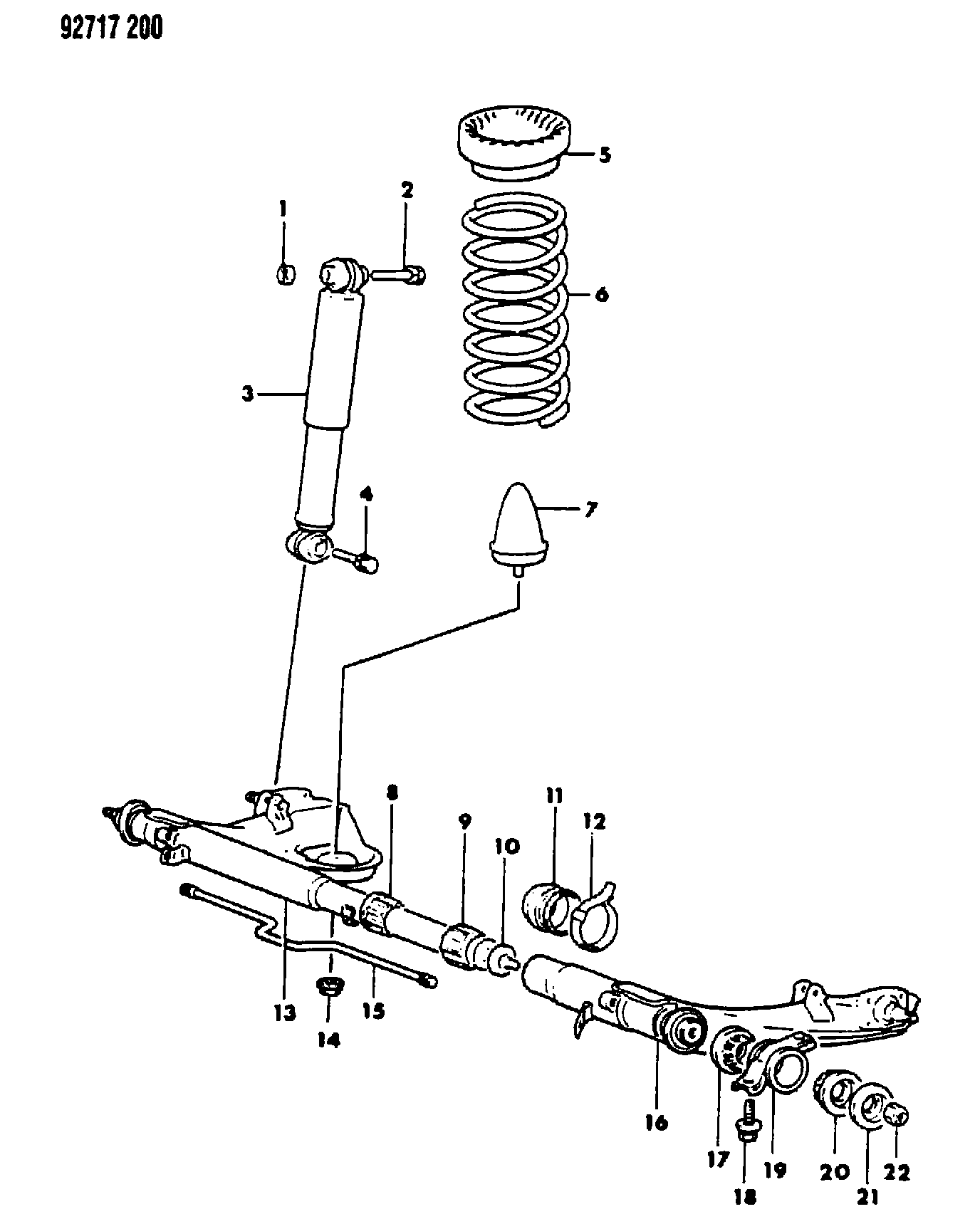 Chrysler, 1992 I -IMPORT (CANADA), 17 REAR SUSPENSION, 03 3 SUSPENSION,  REAR, 24,41 - COLT LA - Catcar.info