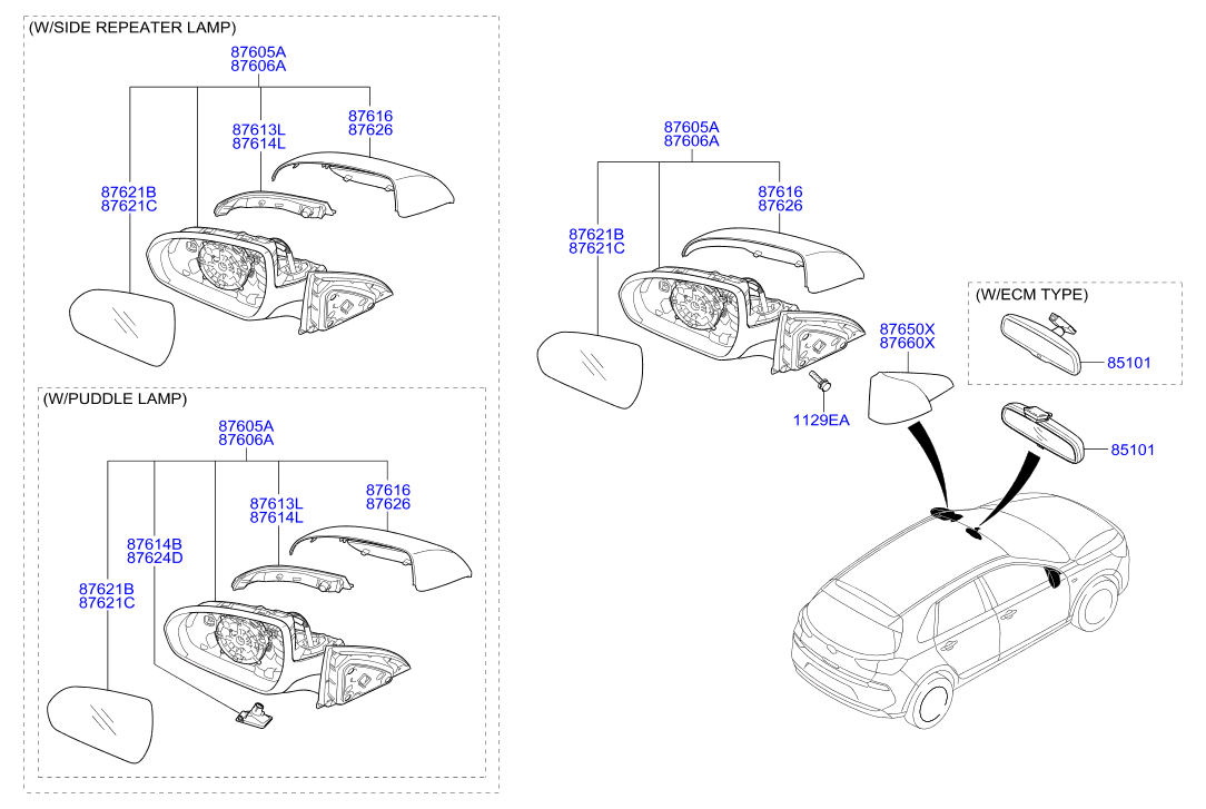 hyundai i30 wing mirror casing