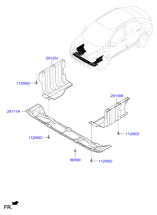 grand i10 engine cover