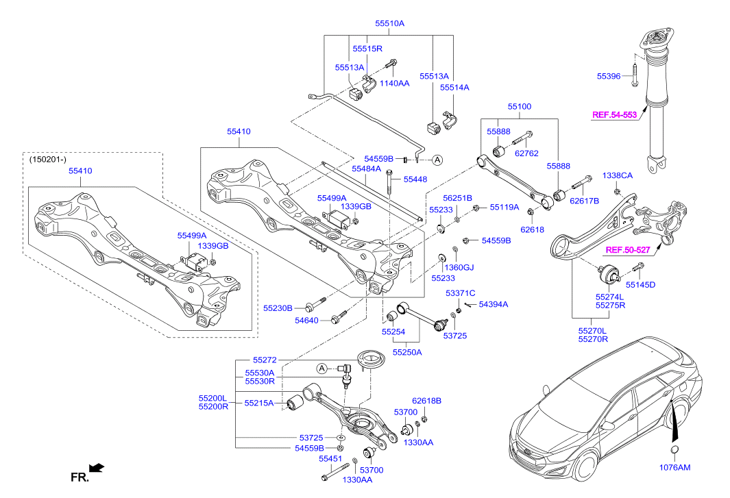 Схема задней подвески hyundai i40