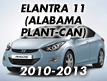 ELANTRA 11(ALABAMA PLANT-CAN) (2010-2013)