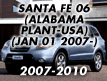 SANTA FE 06 (ALABAMA PLANT-USA): JAN.01.2007- (2007-2010)