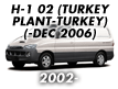H-1 02 (TURKEY PLANT-TURKEY): -DEC.2006 (2002-)