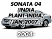 SONATA 04 (INDIA PLANT-INDIA): JAN.2007- (2004-)