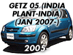 GETZ 05 (INDIA PLANT-INDIA): JAN.2007- (2005-)