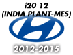 i20 12 (INDIA PLANT-MES) (2012-2015)