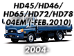 HD45/HD46/HD65/HD72/HD78 04EM: -FEB.2010 (2004-)