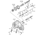 2-62 - TRANSFER SIDE CASE AND SHIFT LEVER