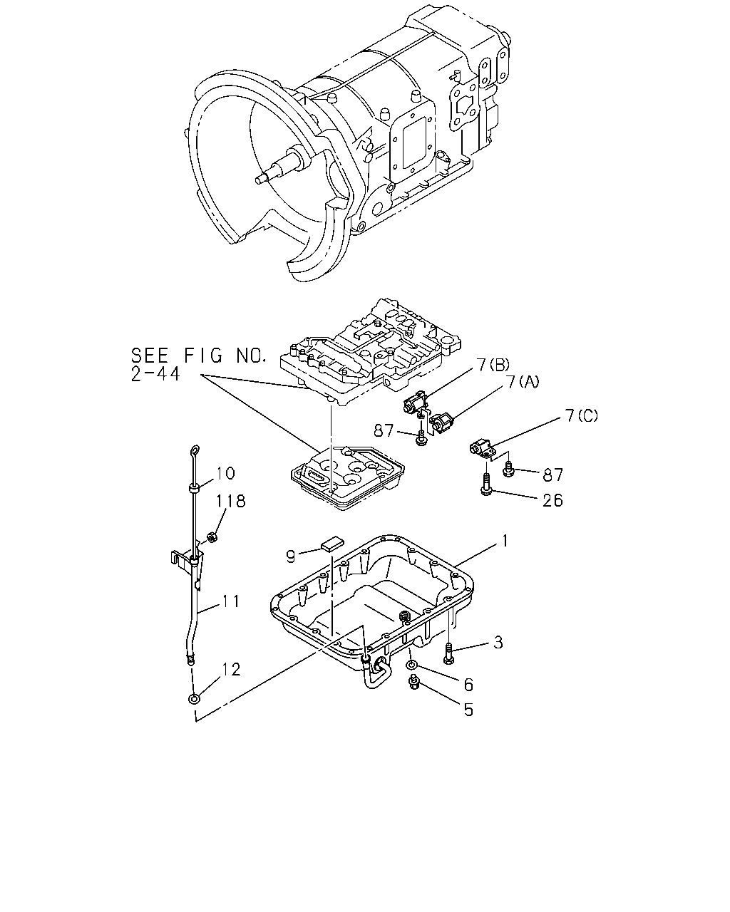 N, 50978 - NPR DIESEL USA 05 - 07, 2 - Clutch, Transmission, Trans Axle,  2-42 - AUTO TRANS OIL PAN AND OIL CONTROL - Catcar.info