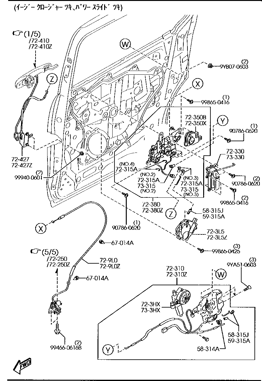 Japan, MPV LY3P 100001 12/2005-, кузов (внешний вид), 7230A ﾘﾔｰ