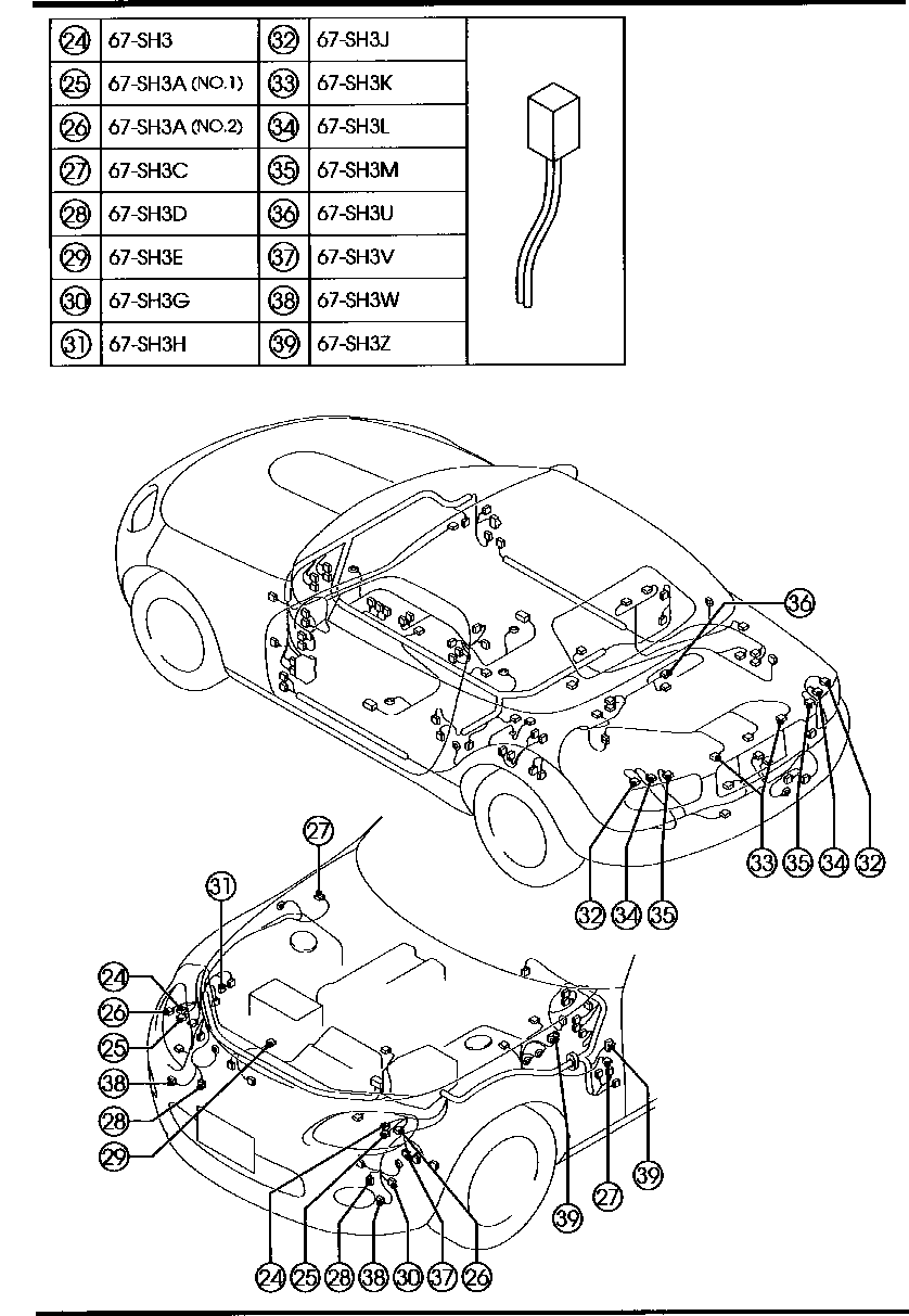 Japan, Roadster NCEC 100001 06/2005-, кузов (электрика), 6700A 
