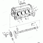 CYLINDER BLOCK AND CAMSHAFT(ROLLER LIFTERS)