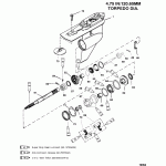  Gear Housing, Propeller Shaft - Standard Rotation