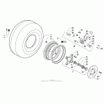 FRONT WHEELS AND BRAKE ASSEMBLY