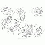 CLUTCH/V-BELT/MAGNETO COVER ASSEMBLY