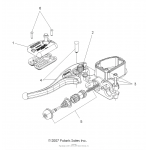 BRAKES, FRONT BRAKE LEVER and MASTER CYLINDER - A08BG50AA