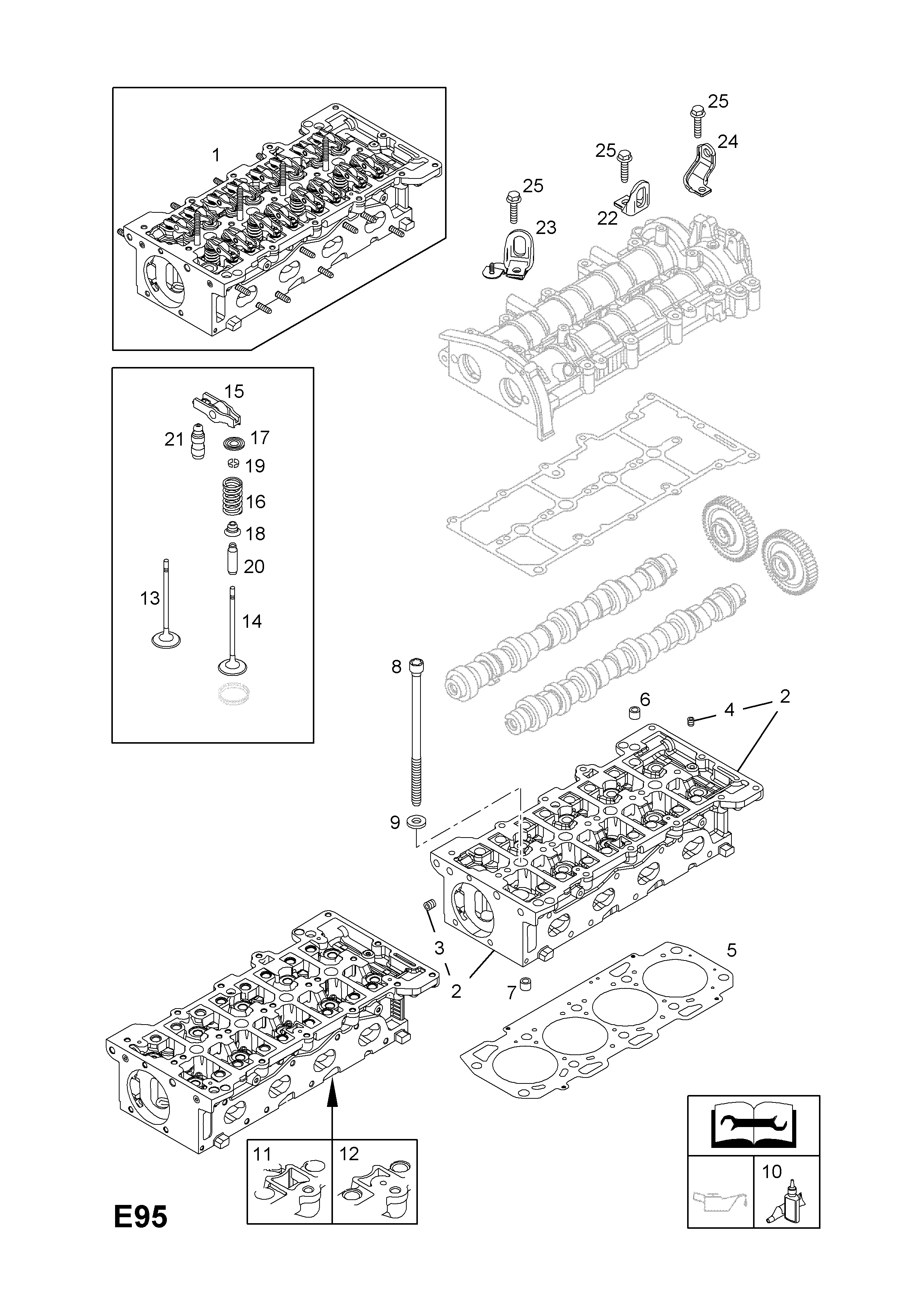Opel ASTRA-H ( 2004 - ), E ENGINE AND CLUTCH, 14 Z19DTJ[LRA  