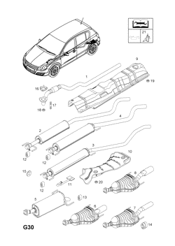 88.EXHAUST PIPE,SILENCER AND CATALYTIC CONVERTER