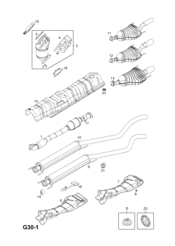 89.EXHAUST PIPE,SILENCER AND CATALYTIC CONVERTER
