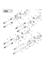 13.FRONT AXLE IDLE DRIVE SHAFT