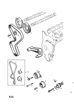 59.TIMING BELT,GEAR AND PULLEYS