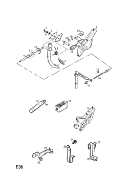 10.CLUTCH PEDAL AND FIXINGS