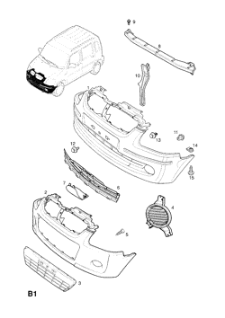 1.FRONT BUMPER FITTINGS