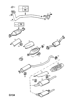 109.EXHAUST PIPE,SILENCER AND CATALYTIC CONVERTER (CONTD.)