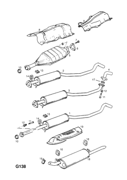 113.EXHAUST PIPE,SILENCER AND CATALYTIC CONVERTER (CONTD.)