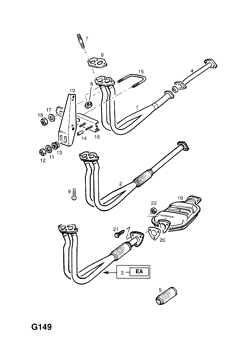 124.EXHAUST PIPE,SILENCER AND CATALYTIC CONVERTER (CONTD.)