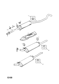 125.EXHAUST PIPE,SILENCER AND CATALYTIC CONVERTER (CONTD.)