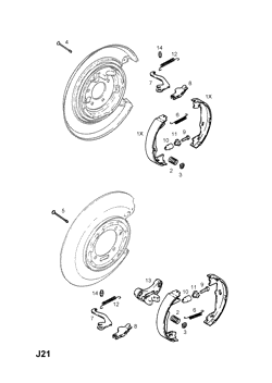 71.REAR BRAKE SHOE AND LINING (CONTD.)