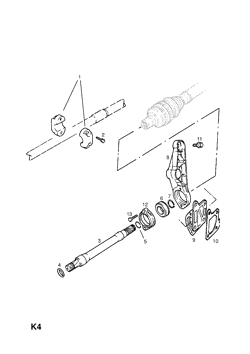 25.FRONT AXLE DRIVE SHAFT FIXINGS (CONTD.)