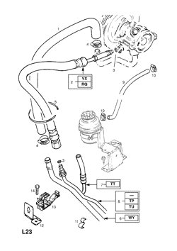 2.POWER STEERING PIPES AND HOSES