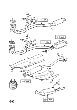 104.EXHAUST PIPE,SILENCER AND CATALYTIC CONVERTER (CONTD.)
