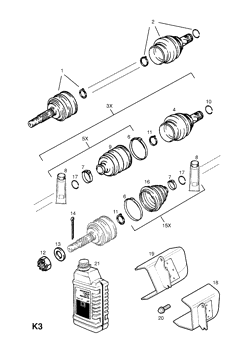 6.FRONT AXLE DRIVE SHAFT JOINTS (EXCHANGE)