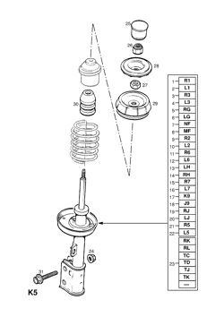 11.FRONT SHOCK ABSORBER FIXINGS