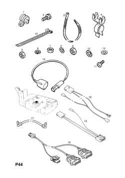 47.ENGINE WIRING HARNESS FITTINGS (CONTD.)