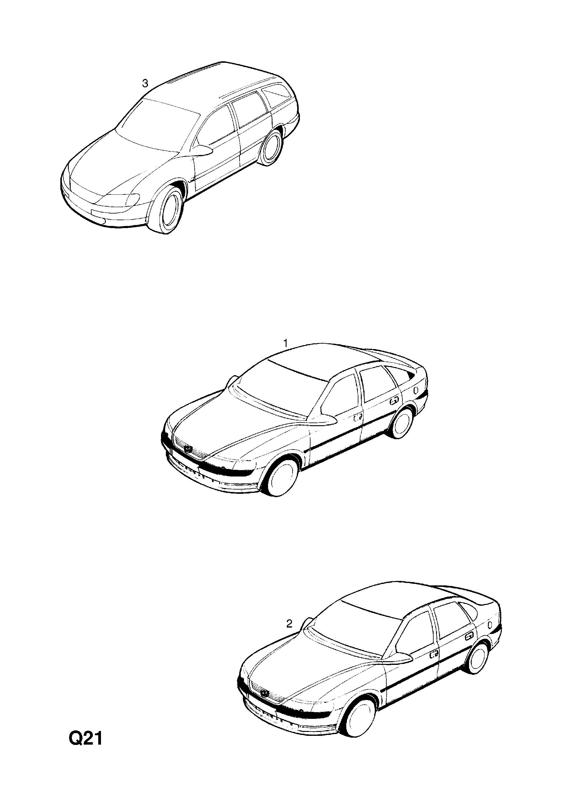 Opel VECTRA-B ( 1996 - 2002), Q ПРИНАДЛЕЖНОСТИ, 11 СБЫТ, 1.МОДЕЛЬНЫЕ  АВТОМОБИЛИ - Catcar.info