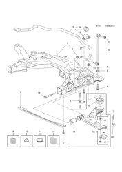 1.ENGINE AND FRONT SUSPENSION FRAME