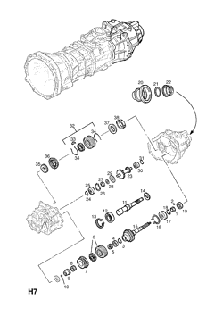 9.REAR OUTPUT SHAFT AND GEAR