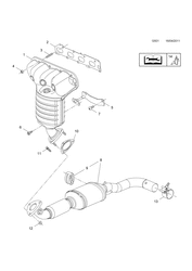3.EXHAUST MANIFOLD, CATALYTIC CONVERTER AND FRONT PIPE