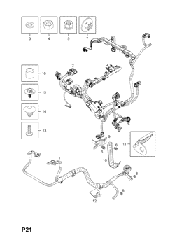 22.ENGINE AND FUEL INJECTION WIRING HARNESS FITTINGS