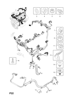 24.ENGINE AND FUEL INJECTION WIRING HARNESS FITTINGS