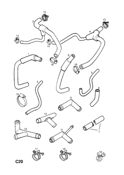13.HEATER HOSES AND FIXINGS (CONTD.)