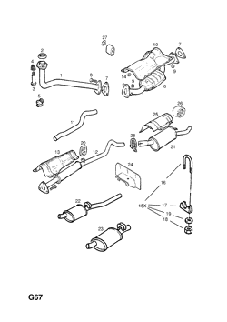 72.EXHAUST PIPE,SILENCER AND CATALYTIC CONVERTER (CONTD.)