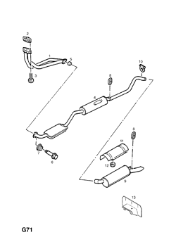 76.EXHAUST PIPE,SILENCER AND CATALYTIC CONVERTER (CONTD.)