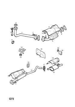 78.EXHAUST PIPE,SILENCER AND CATALYTIC CONVERTER (CONTD.)